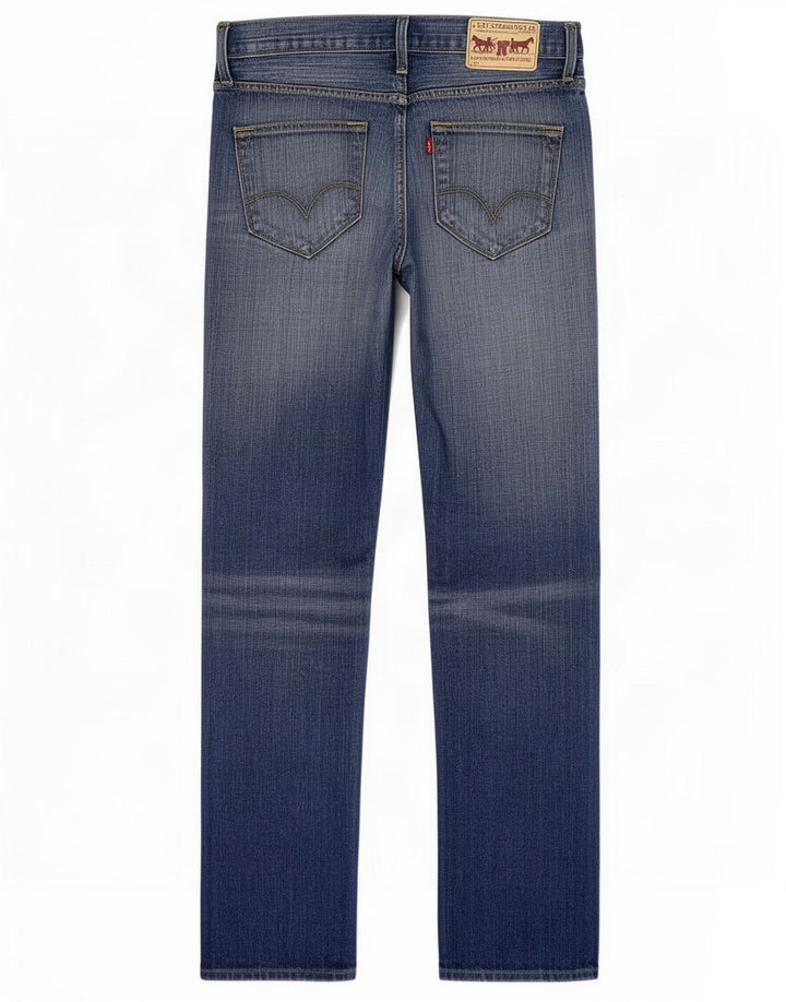 Levi's Herren Straight Jeans W33 L32 Blaue Baumwolle