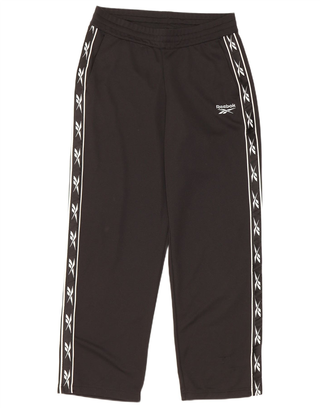 Reebok Herren-Trainingshose mit Grafik, Größe S, Schwarz, Polyester
