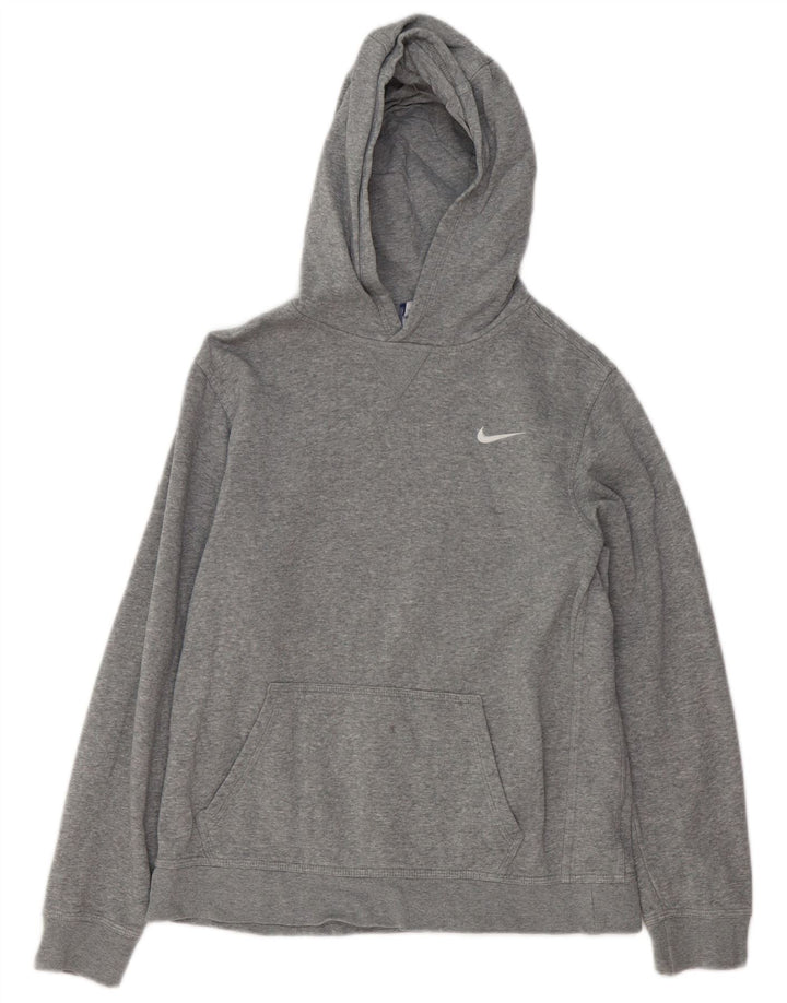NIKE Kapuzenpullover für Jungen, 13–14 Jahre, XL, graue Baumwolle