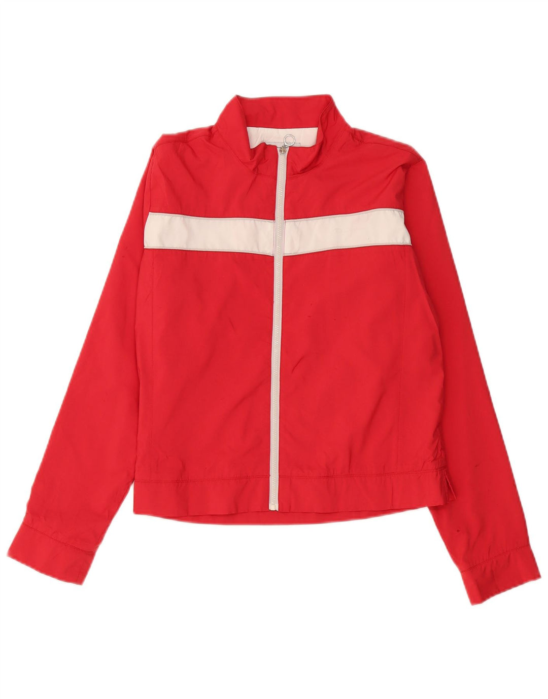CHAMPION Damen-Trainingsanzug-Oberjacke, UK 16, Größe L, Rot, Farbblock