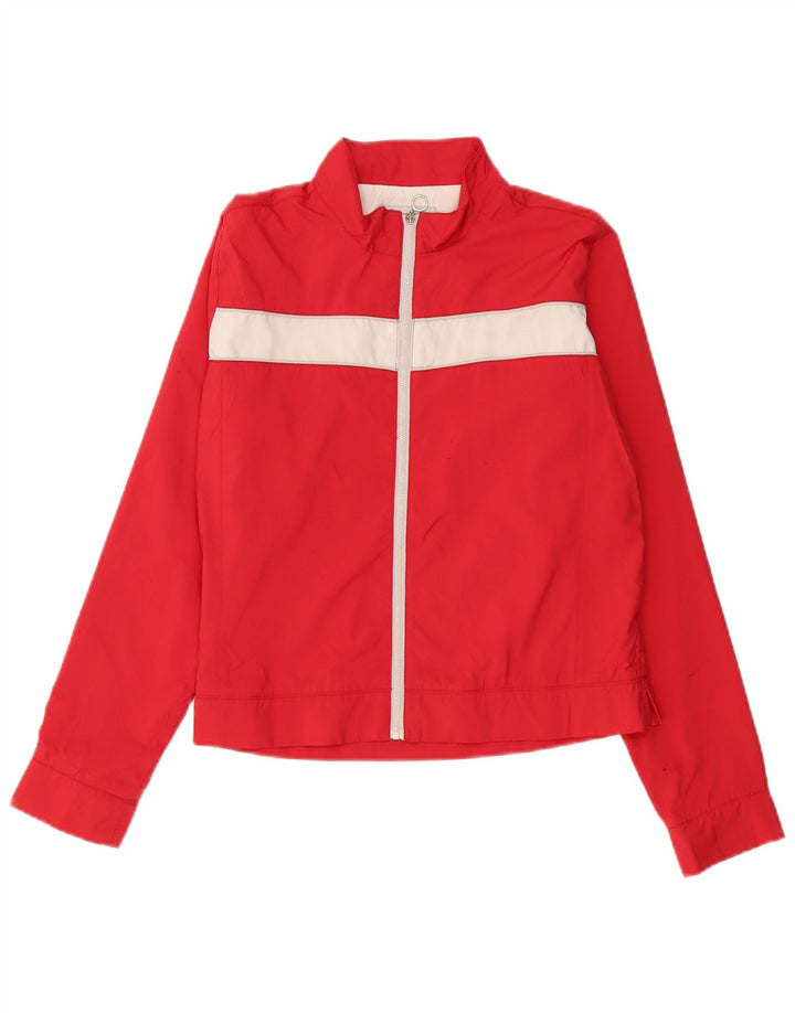 CHAMPION Damen-Trainingsanzug-Oberjacke, UK 16, Größe L, Rot, Farbblock