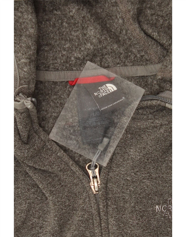 THE NORTH FACE Damen-Kapuzenpullover mit Reißverschluss, UK 16, Größe L, Grau, Polyester