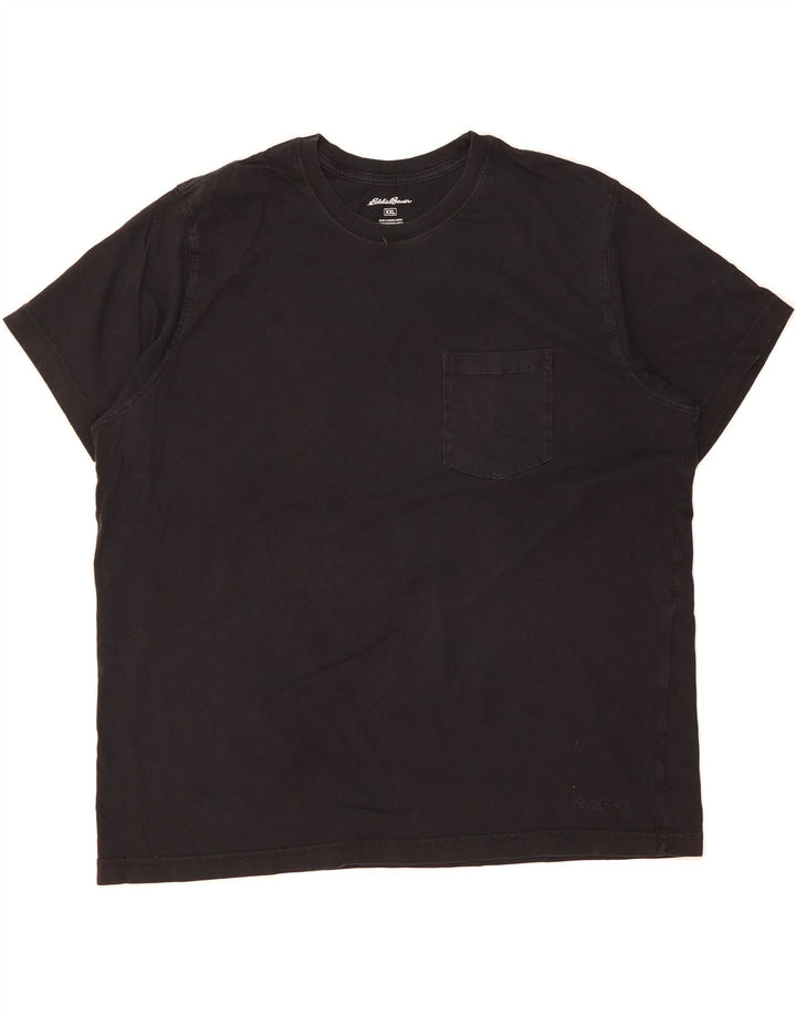 EDDIE BAUER Mens T-Shirt Top 2XL Black Cotton Vintage Eddie Bauer and Second-Hand Eddie Bauer from Messina Hembry 