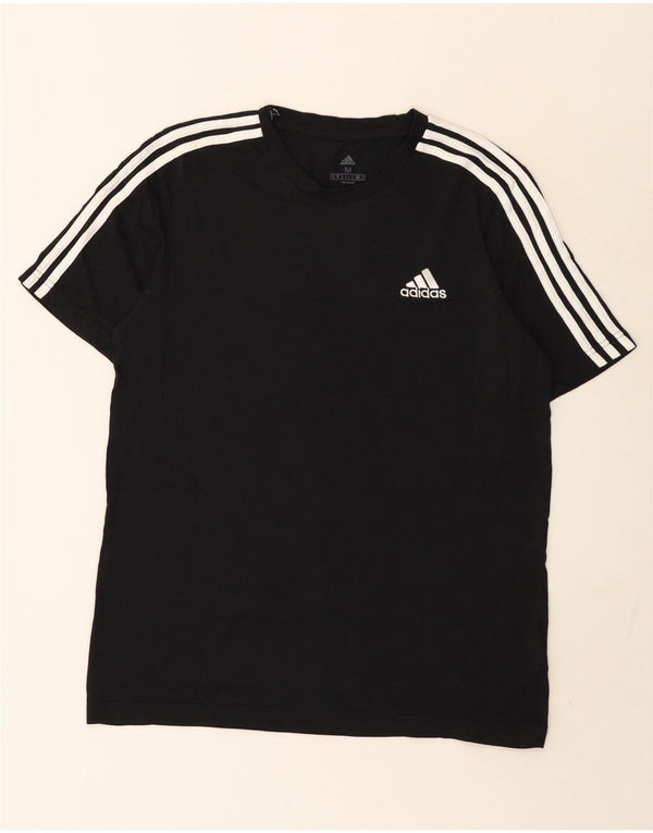 Adidas Herren T-Shirt Top Medium Schwarz Baumwolle
