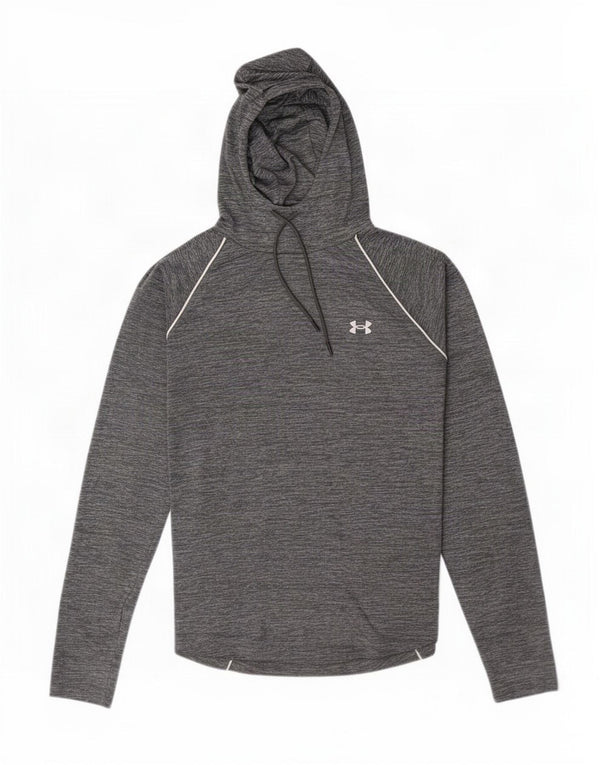 Under Armour Damen Loose Fit Graphic Top Langarm UK 18 XL Grau meliert
