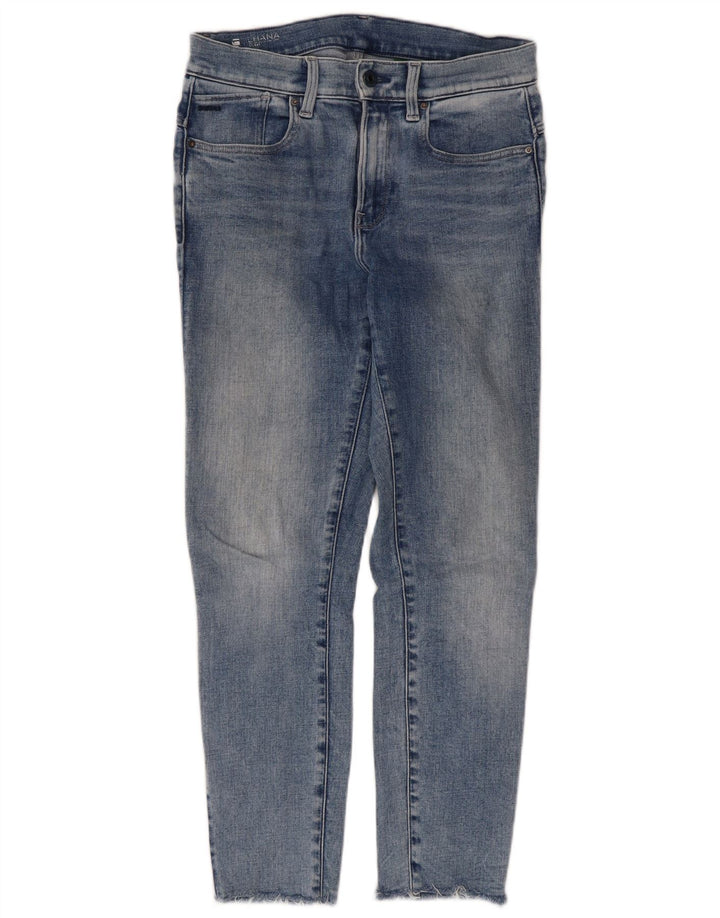 G-Star Damen Slim Jeans W27 L26 Blaue Baumwolle