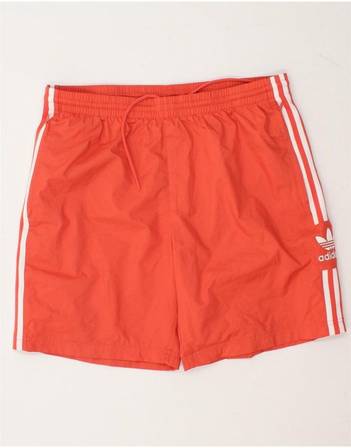 ADIDAS Mens Sport Shorts Large  Orange Polyester Vintage Adidas and Second-Hand Adidas from Messina Hembry 