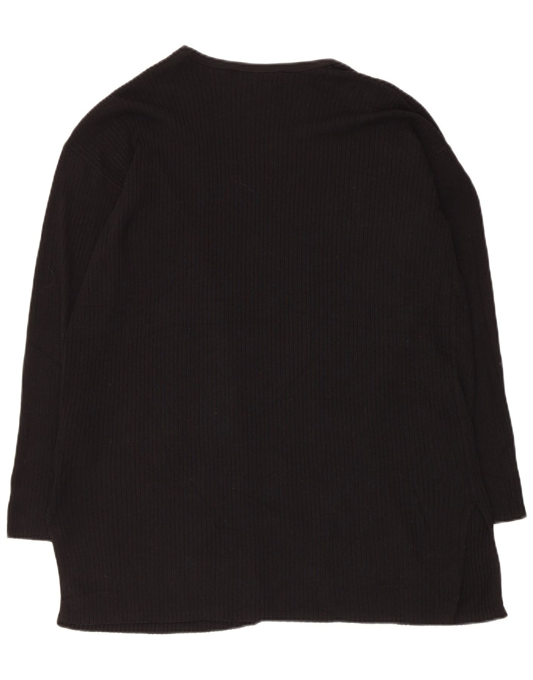 Marks & Spencer Offener Damen-Cardigan-Pullover UK 14 Mittelschwarze Viskose