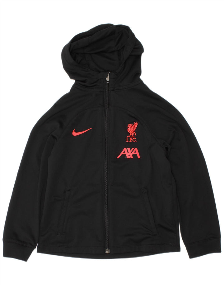 Nike Liverpool Graphic Zip Hoodie-Pullover für Jungen, 5–6 Jahre, mittelgroß, Schwarz