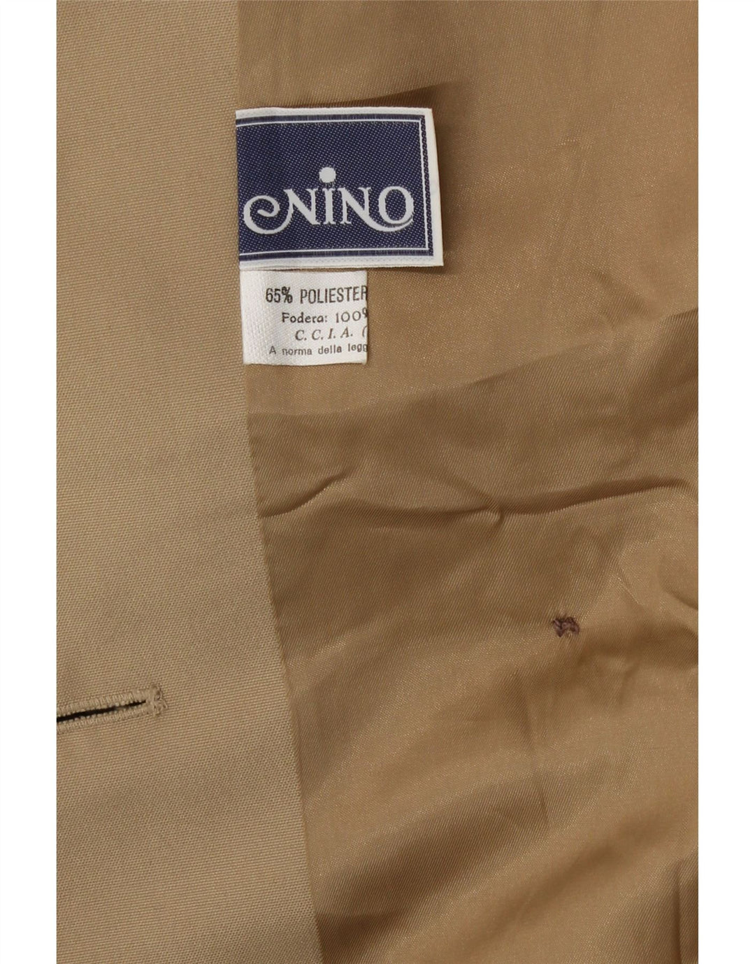 NINO Herren Trenchcoat UK 38 Medium Beige Polyester