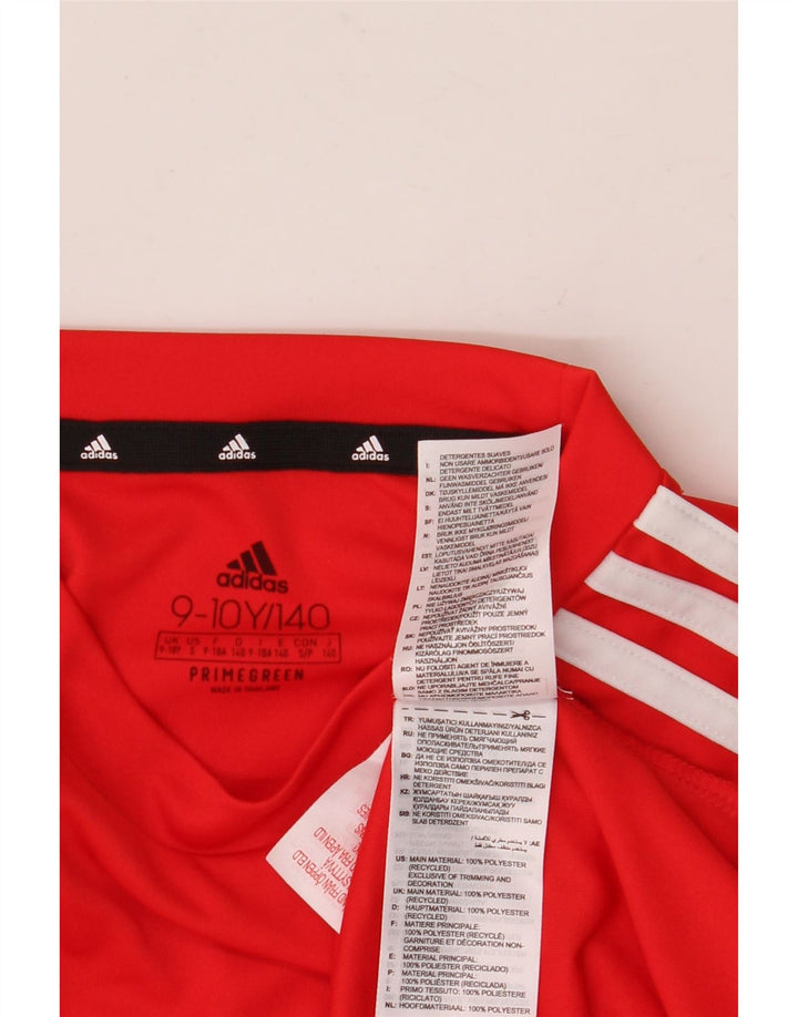 Adidas Jungen Aeroready T-Shirt Top 9–10 Jahre, rotes Polyester