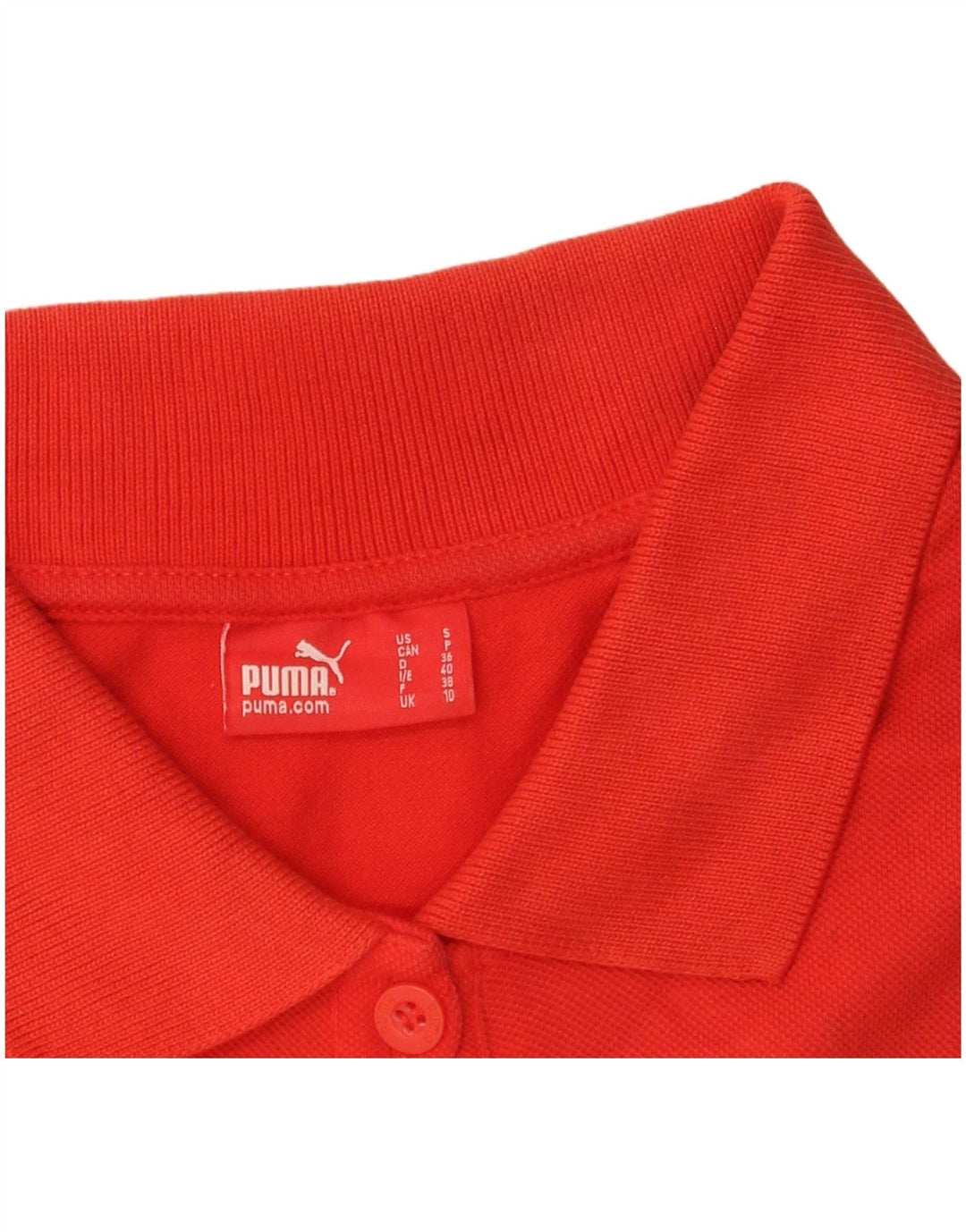 PUMA Damen Poloshirt UK 10 Small Rot
