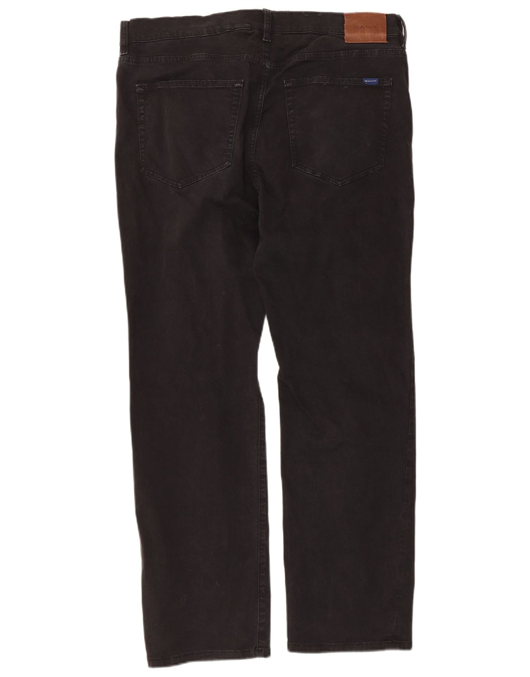 Gant Herren Straight Jeans W38 L30 Schwarze Baumwolle
