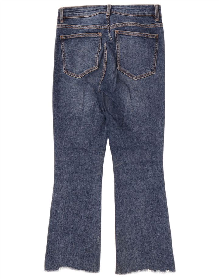 Zara Damen Bootcut Jeans EU 38 Small W28 L26 Blaue Baumwolle