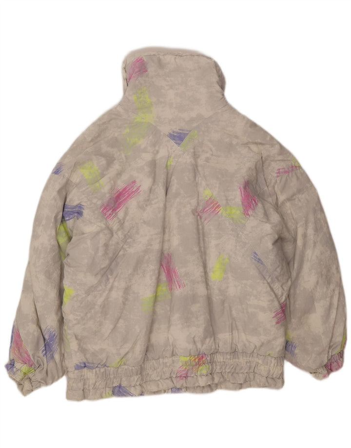 SAN FELICE Damen Windjacke EU 40 Mittelgrauer Farbblock