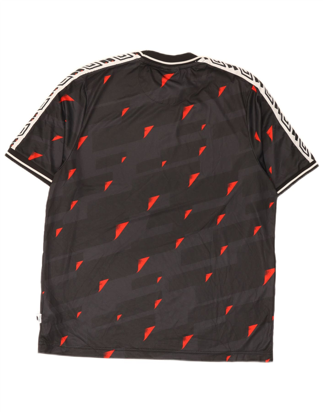 Umbro Herren-T-Shirt mit Grafik, groß, schwarz, geometrisch, Polyester