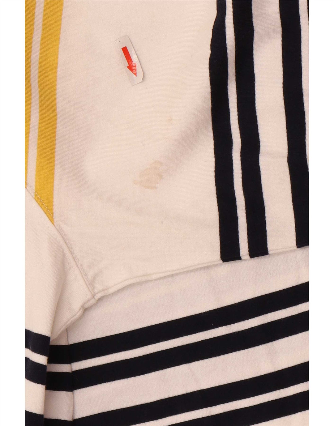 Marks & Spencer Herren Blue Harbor Rugby-Poloshirt, groß, weiß gestreift
