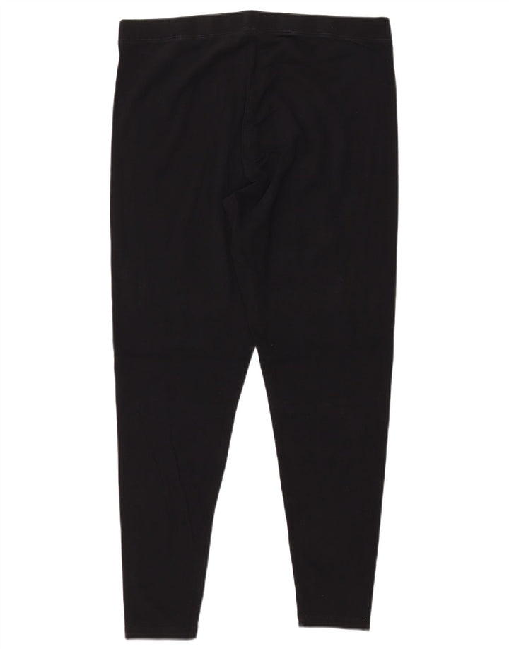 MARKS & SPENCER Damen-Leggings, UK 16, Größe L, Schwarz, Baumwolle