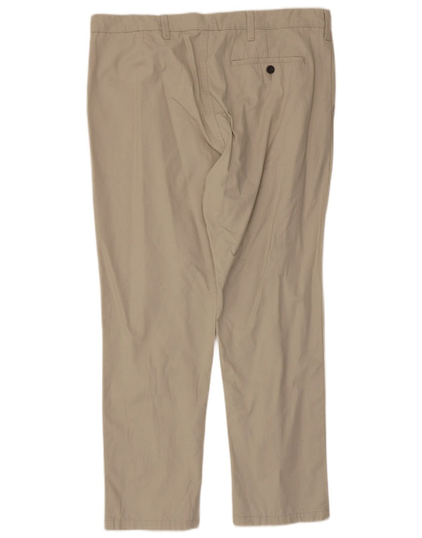 Marks & Spencer Herren Tapered Freizeithose W38 L29 Beige Baumwolle