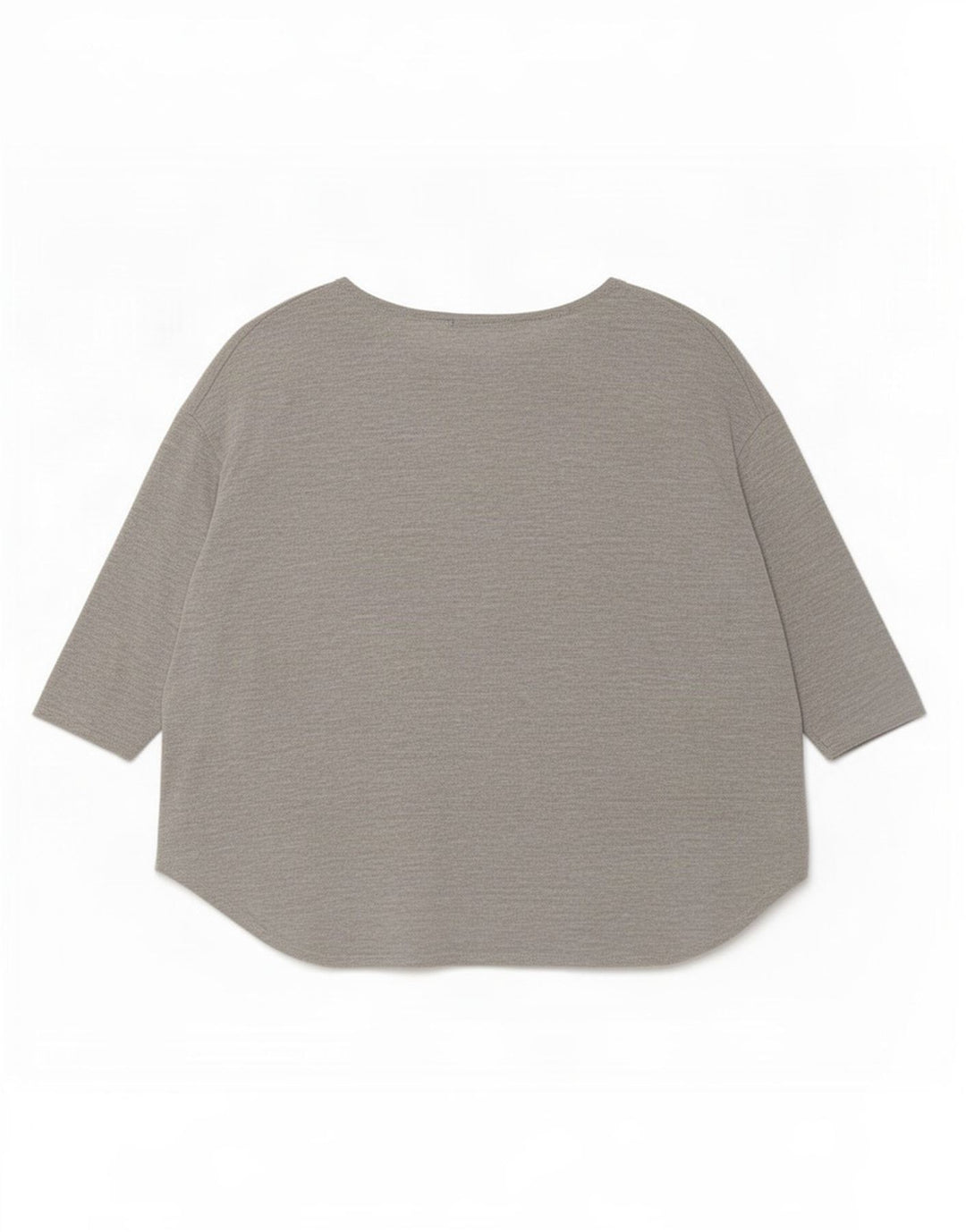 Topshop Damen-Oversize-Top mit 3/4-Ärmeln, UK-Größe 12, mittelgraue Viskose