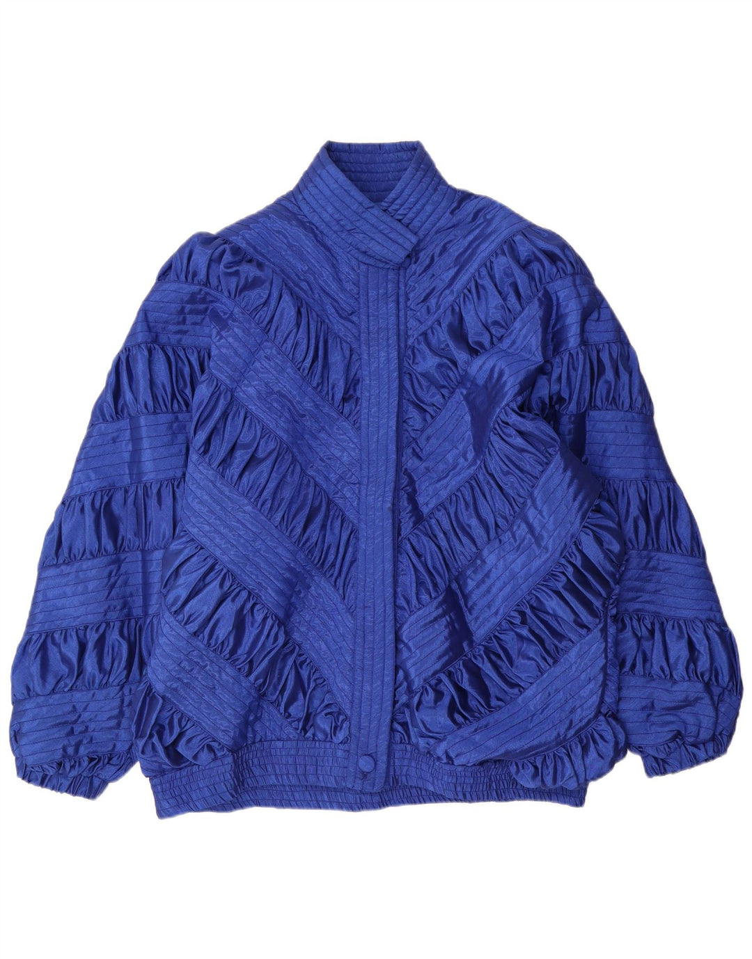 Vintage Damen Bomberjacke UK 18 XL Blau
