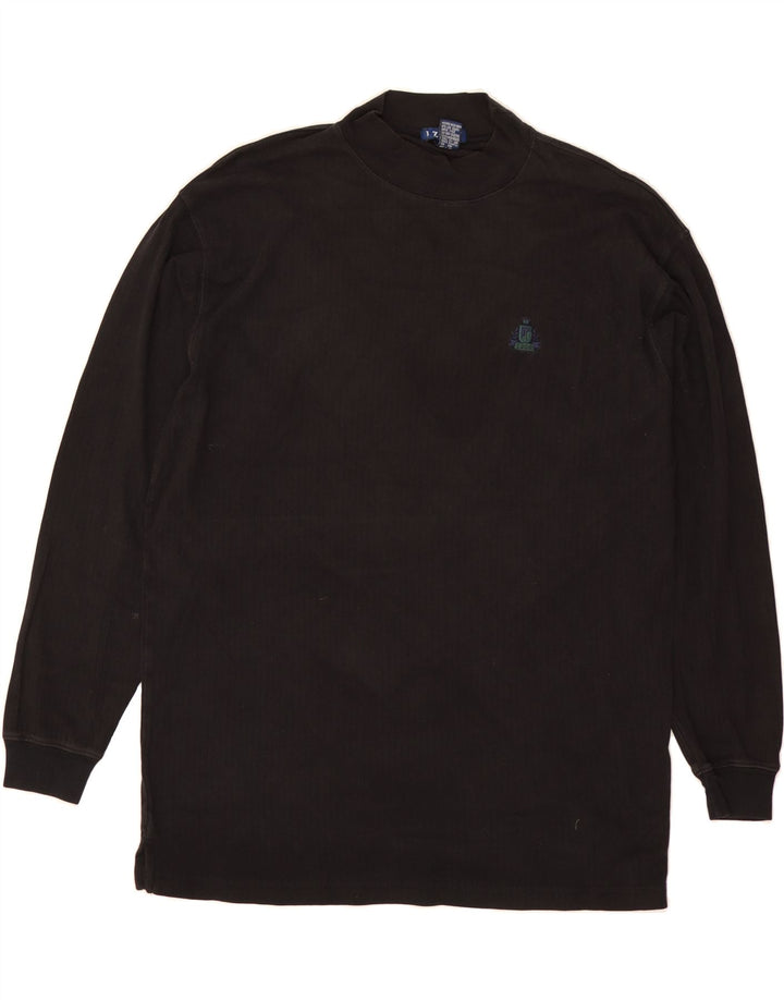 IZOD Mens Top Long Sleeve Large Black Cotton Vintage Izod and Second-Hand Izod from Messina Hembry 