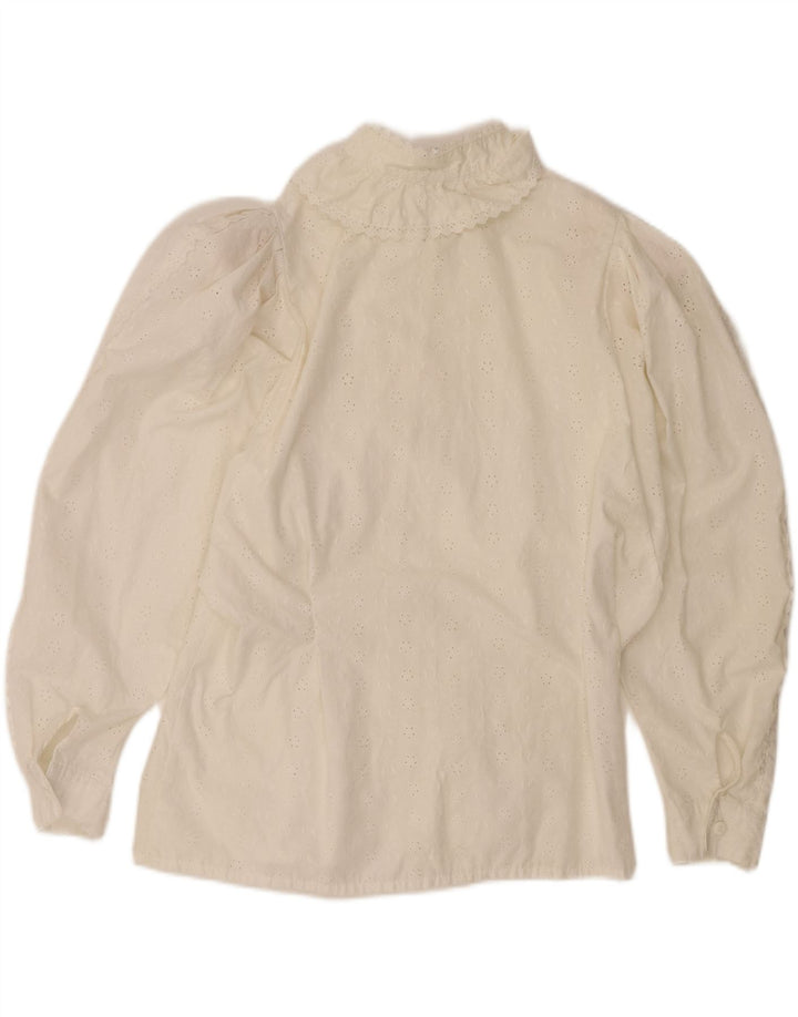 Yessica Damen-Hemd mit Rüschen vorne, EU 46, XL, weißes Polyester