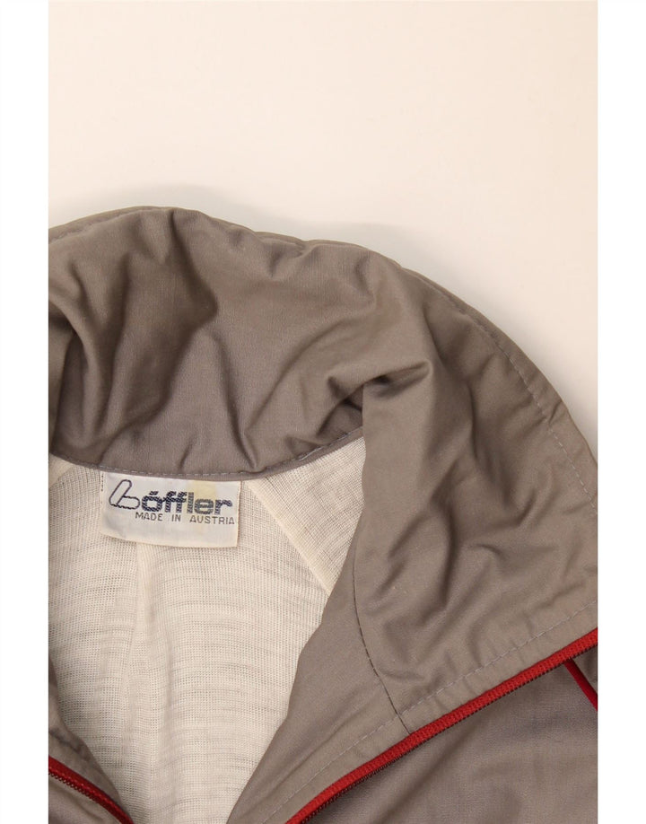 Löffler Herren-Trainingsanzug-Oberteil, Jacke, Größe S, Grau, Polyester