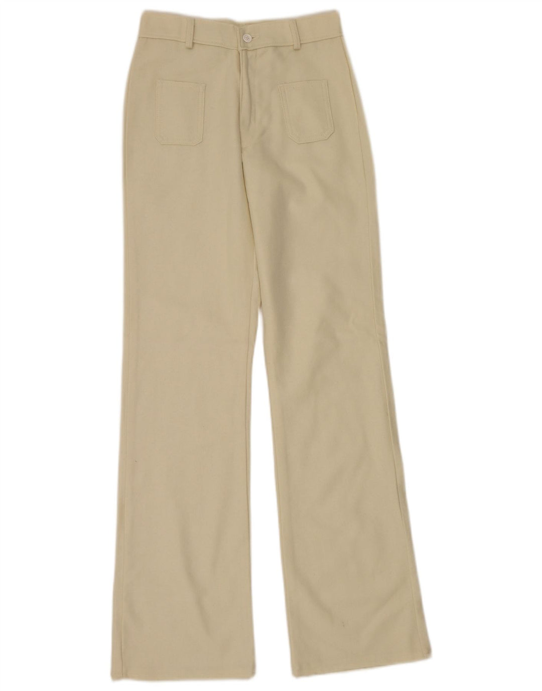 Vintage Damen Bootcut Freizeithose EU 40 Medium W30 L33 Beige