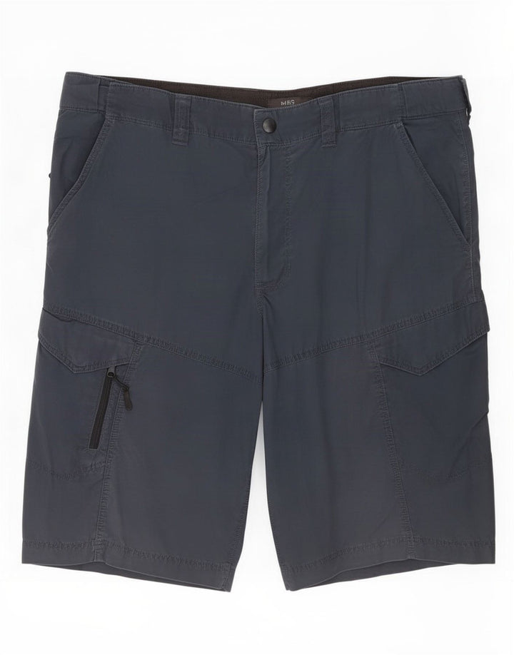 Marks & Spencer Herren-Cargoshorts, Größe L, W36, Marineblau, Baumwolle