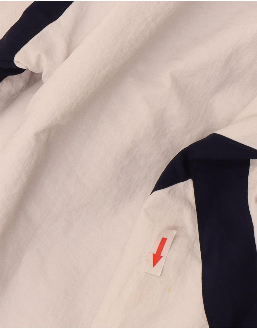 Fila Übergroße grafische Anorakjacke für Jungen, 5–6 Jahre, 2XS, Weiß, Farbblock