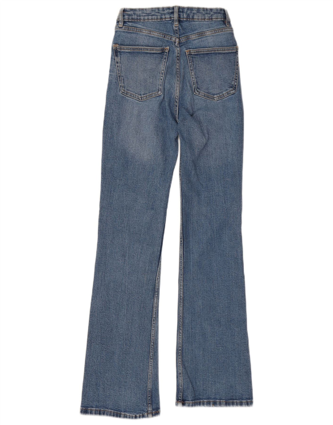 Zara Damen Schlagjeans EU 34 2XS W24 L30 Blaue Baumwolle