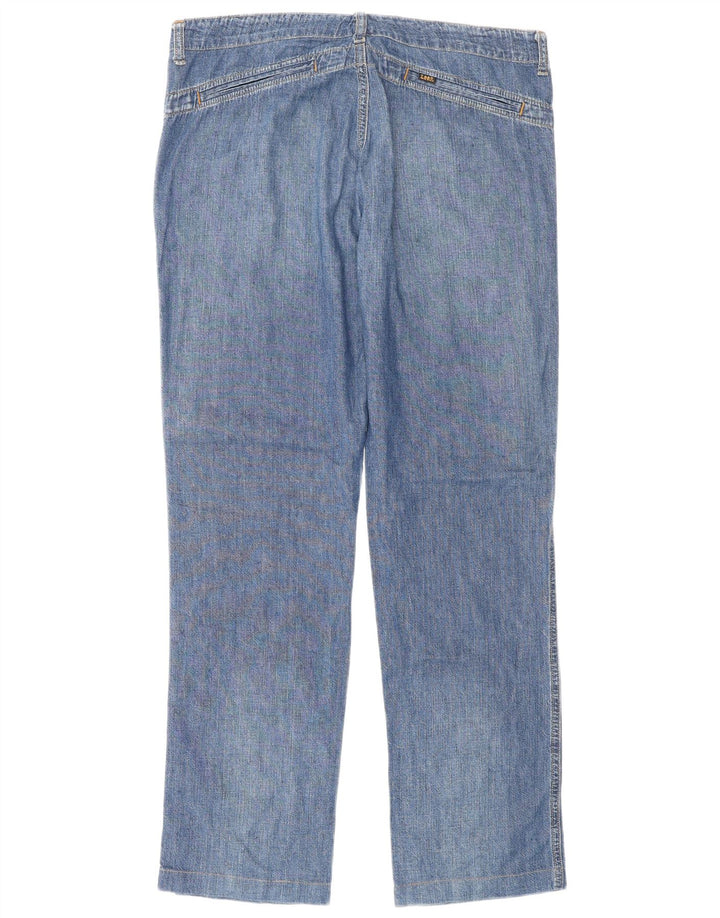 LEE Damen Straight Jeans W32 L32 Blau