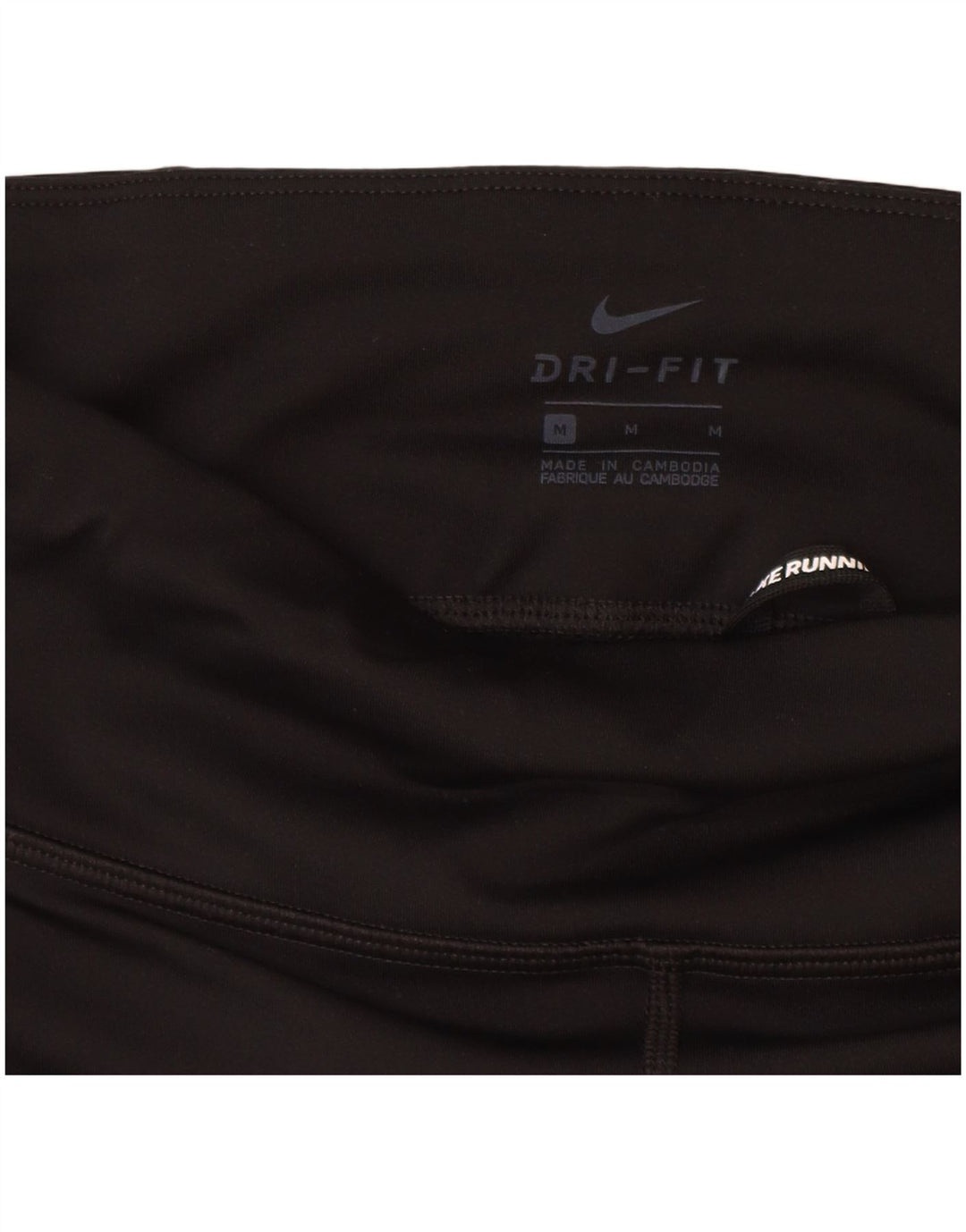 Nike Damen Dri Fit Capri Leggings UK 12 Medium Schwarz