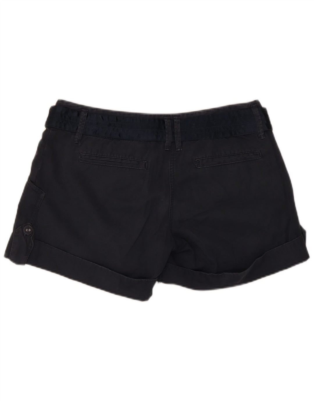 Massimo Dutti Damen Chinoshorts EU 40 Medium W30 Marineblaue Baumwolle