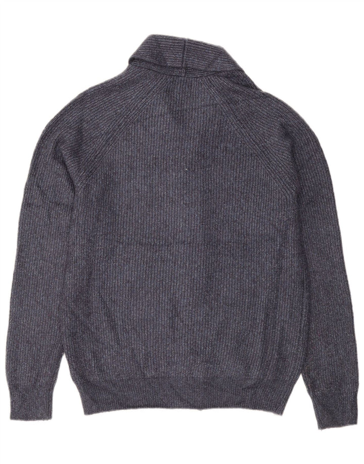 Marks & Spencer Herren-Strickjacke, Mittelblau, Polyamid