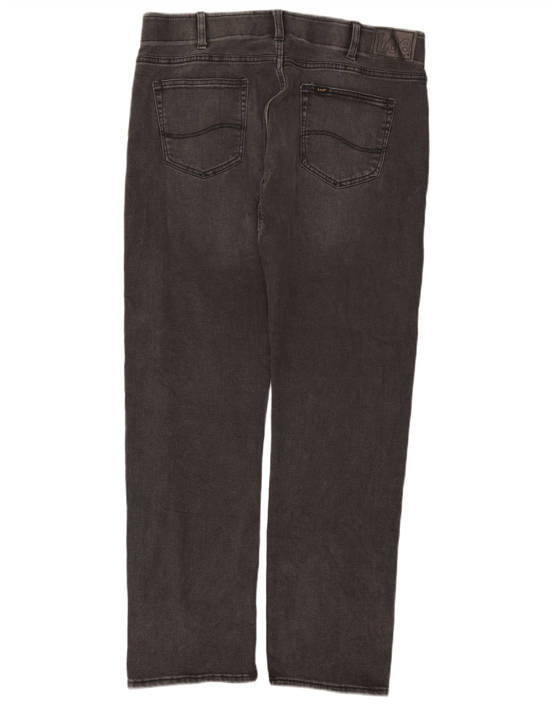 Lee Herren Slim Fit Straight Jeans W36 L32 Graue Baumwolle