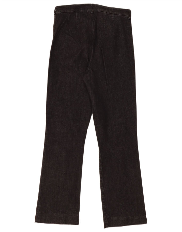 MAX MARA Damen Bootcut-Jeans UK 10 Small W28 L28 Graue Baumwolle