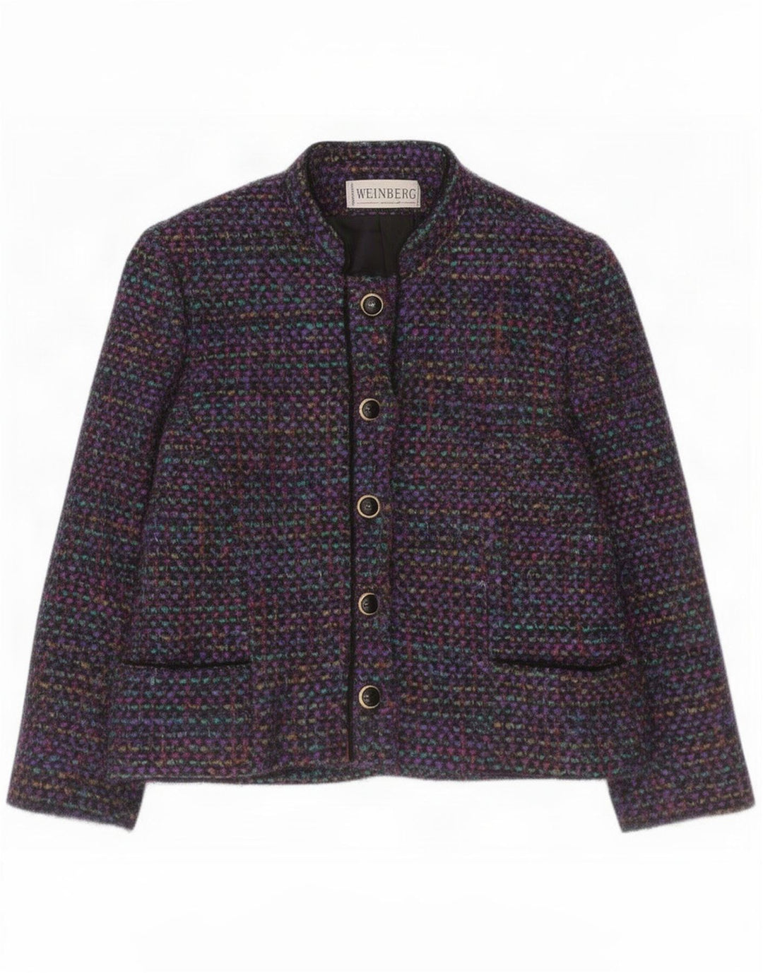 Weinberg Damen-Blazerjacke mit 5 Knöpfen, Gr. 10, klein, mehrfarbig, meliert