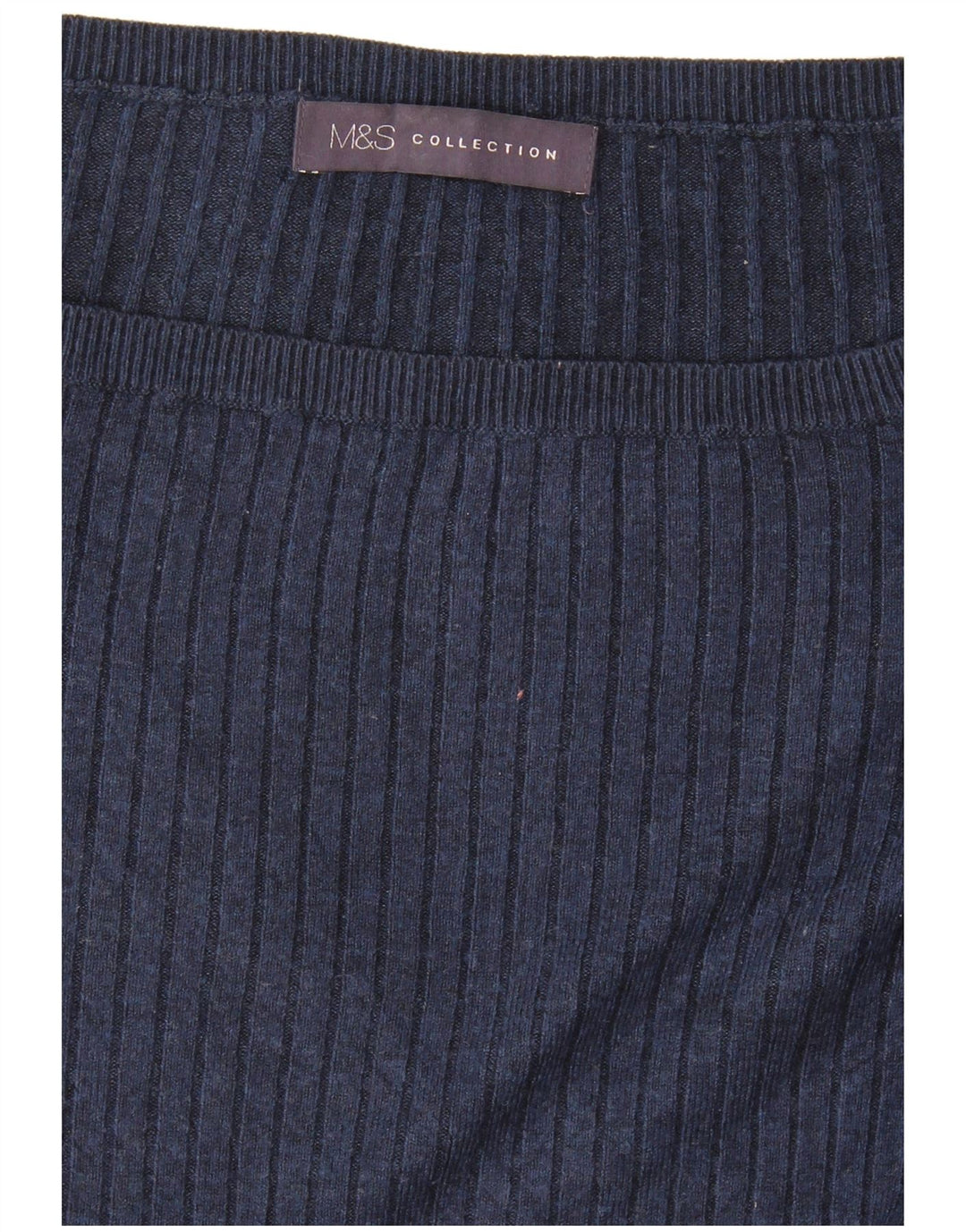 Marks & Spencer Damen-Pullover mit U-Boot-Ausschnitt, Gr. 12, mittleres Marineblau