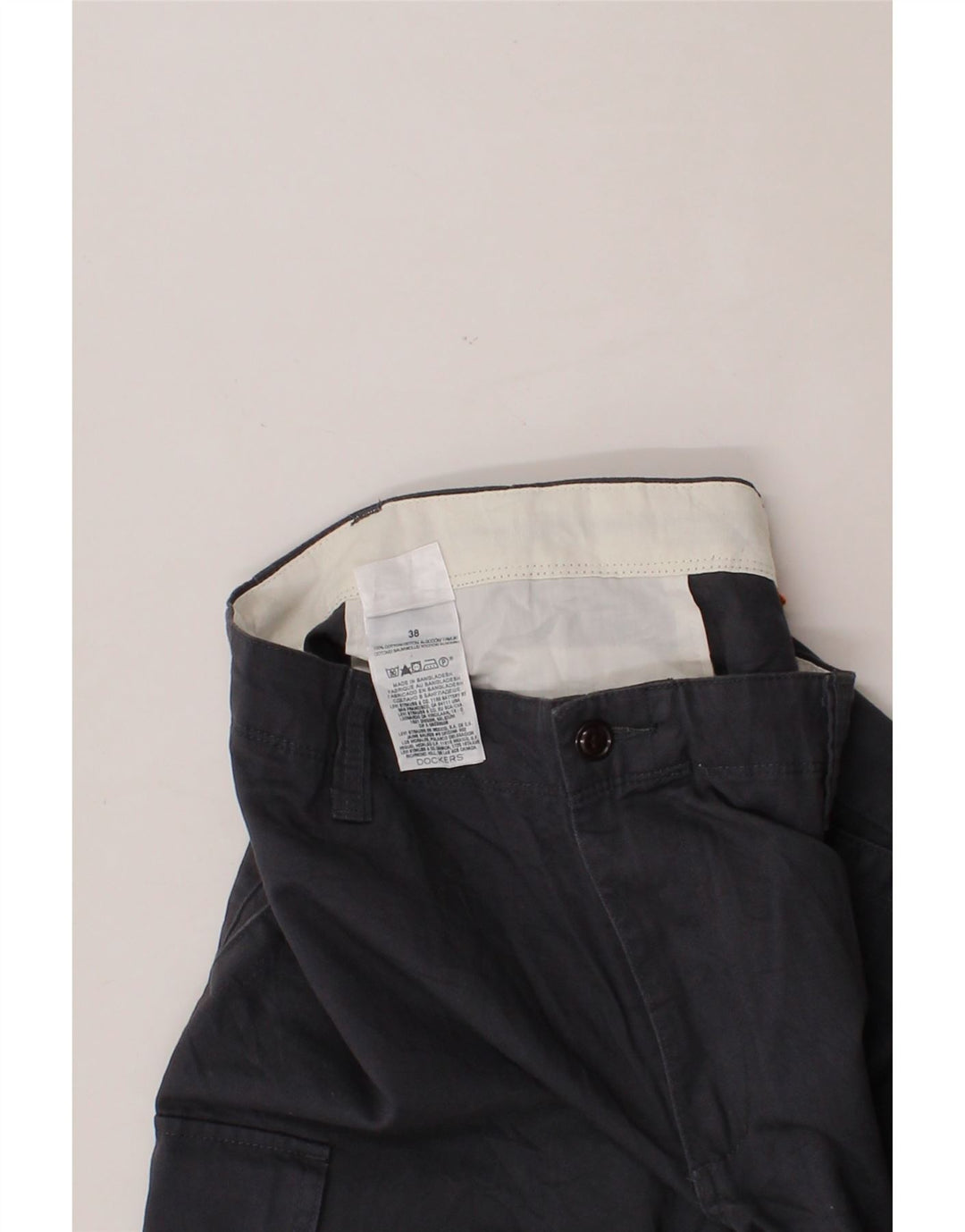 DOCKERS Mens Cargo Shorts W38 XL Grey Cotton Vintage Dockers and Second-Hand Dockers from Messina Hembry 