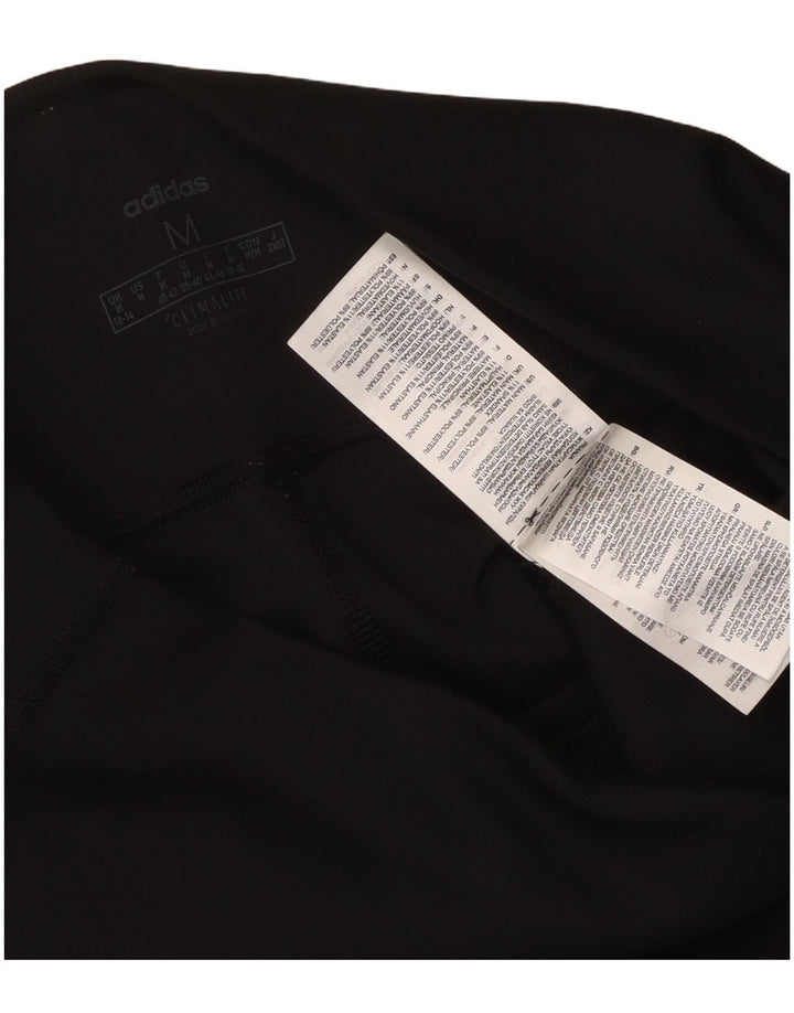 Adidas Damen Climalite Leggings UK 12/14 Medium Schwarz Polyester
