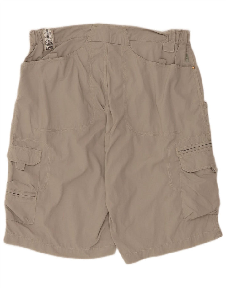 SALEWA Herren-Cargoshorts, Größe L, W34, graues Nylon