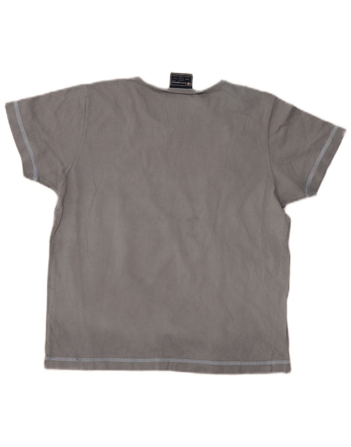 CHAMPION Grafik-T-Shirt für Damen, UK 10, Größe S, Marineblau, Baumwolle