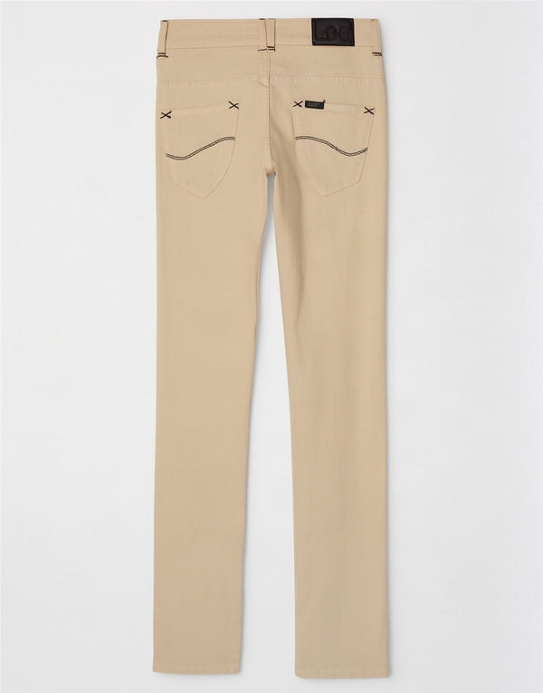 Lee Damen Amy Slim Jeans W27 L33 Off White Baumwolle