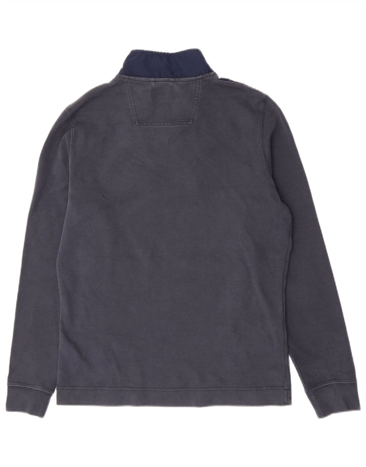Barbour Herren-Sweatshirt mit Reißverschluss am Hals, klein, marineblau, Colourblock-Baumwolle