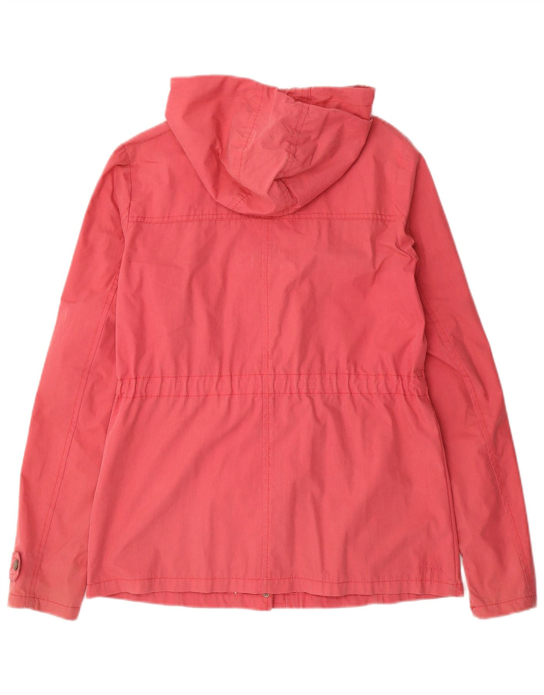 Fat Face Womens Hooded Duffle Jacket UK 10 Small Rosa Baumwolle