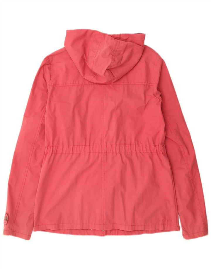 Fat Face Womens Hooded Duffle Jacket UK 10 Small Rosa Baumwolle
