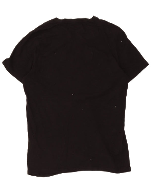 Jack & Jones Herren-T-Shirt „New York Graphic“ aus mittelschwarzer Baumwolle