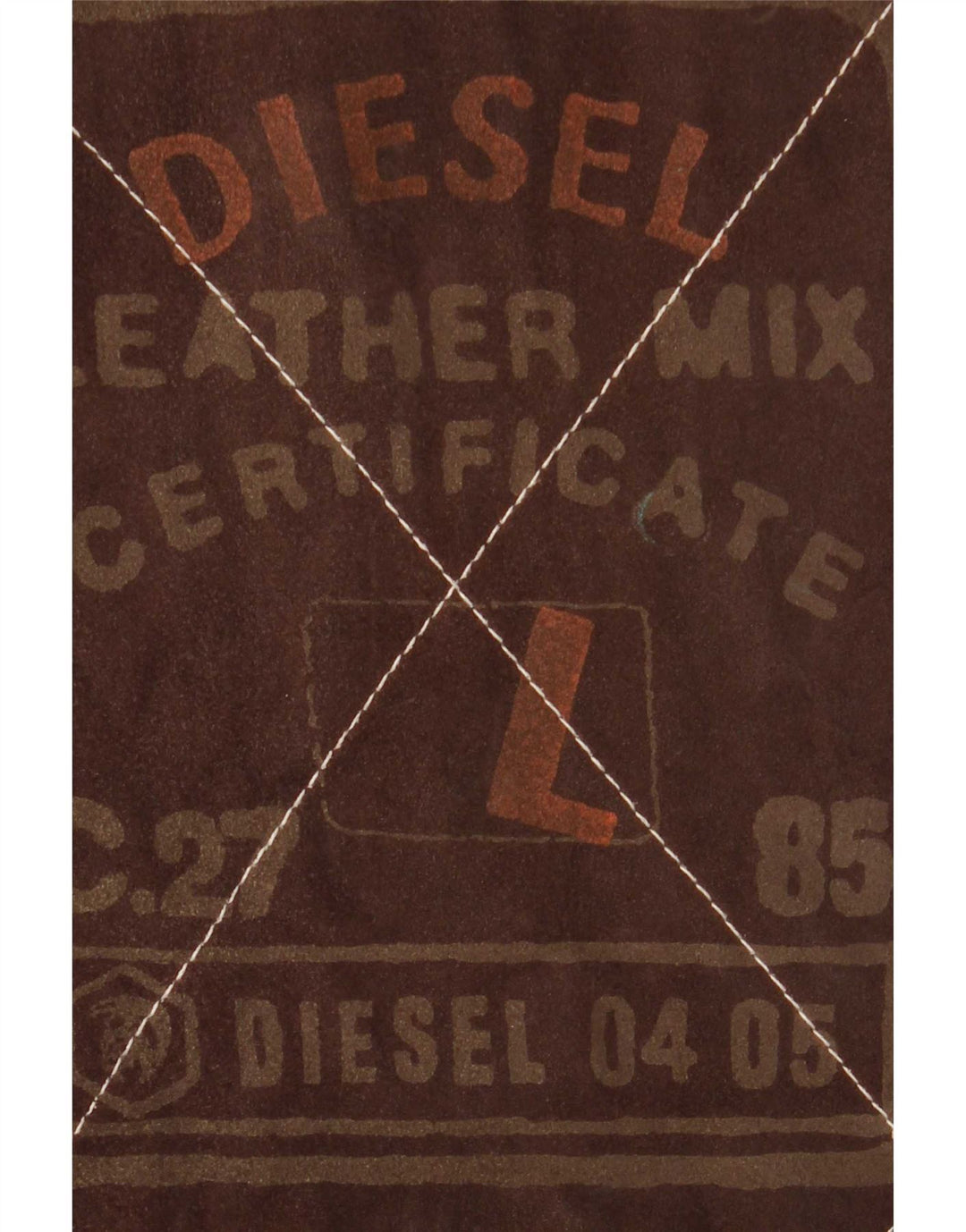 Diesel Herren Wendejacke UK 40 Großes braun kariertes Leder